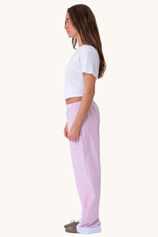 Celeste Striped Pants - Rose