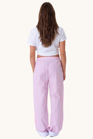 Celeste Striped Pants - Rose