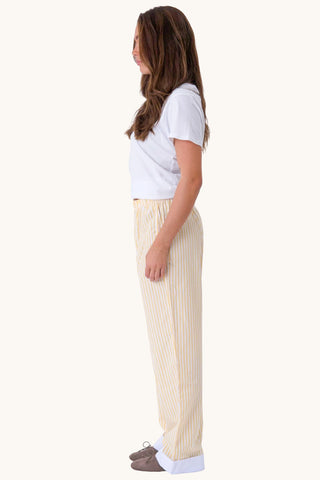Celeste Striped Pants - Yellow