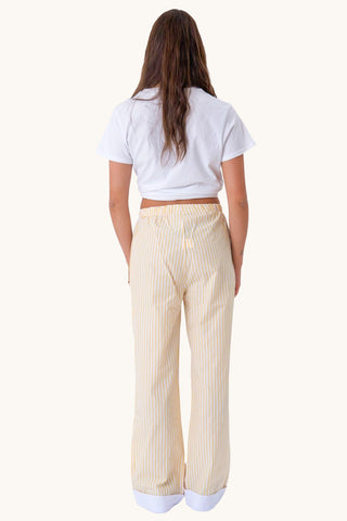 Celeste Striped Pants - Yellow