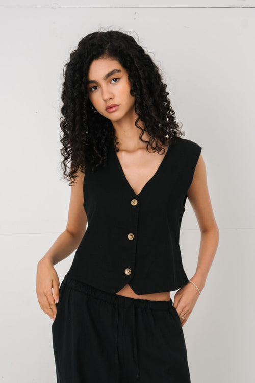 Elle Vest - Black