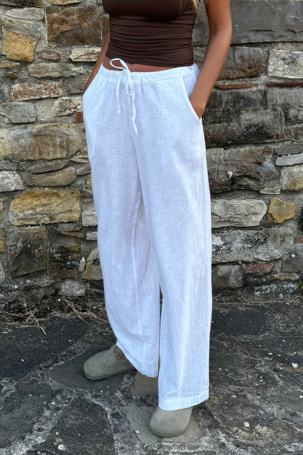 Luna Pants - White