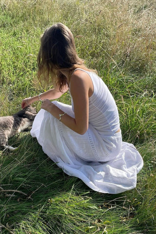 Alma Maxi Skirt in White · effortless scandi skirt for women from ITS MAY