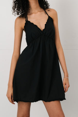 Stella Mini Dress in Black · effortless scandi dress for women from ITS MAY