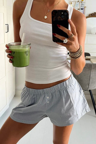 Havana Shorts in Light Blue · effortless scandi shorts for women from ITS MAY
