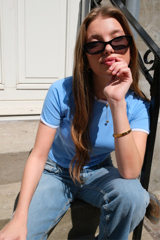 Rosa T-shirt in Light Blue · effortless scandi t-shirt for women from ITS MAY