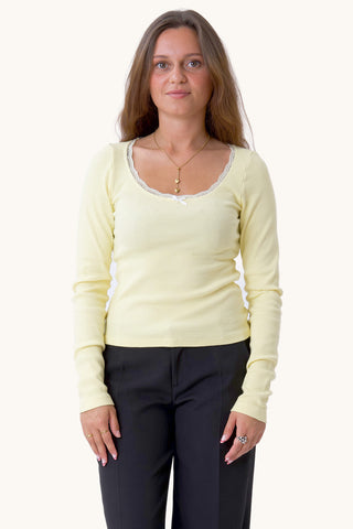 Lace Top - Yellow