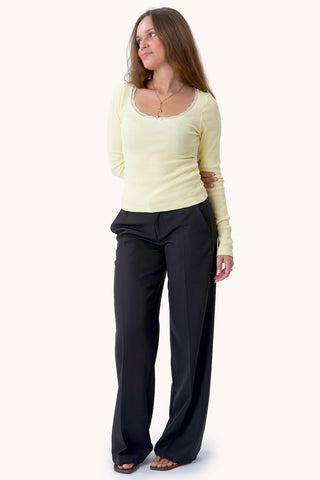Lace Top - Yellow