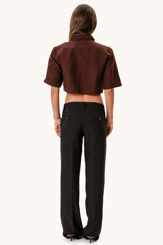 Noemi Short Shirt - Brown