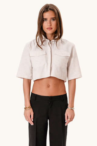 Noemi Short Shirt - White
