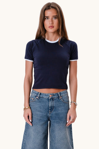 Rosa T-shirt - Navy