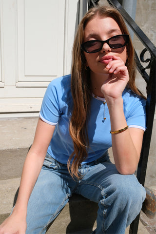 Rosa T-shirt - Light Blue