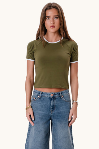 Rosa T-shirt - Olive