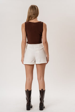 Aurora Skirt in White · effortless scandi skirt for women from ITS MAY