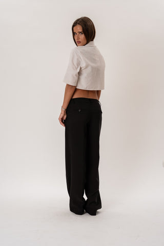 Noemi Short Shirt in White · effortless scandi formal shirts & blouses for women from ITS MAY