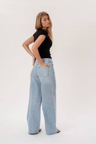 Palmira Baggy Jeans in Blue · effortless scandi jeans for women from ITS MAY