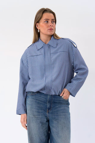 Livia Jacket in Blue · effortless scandi jacket for women from ITS MAY