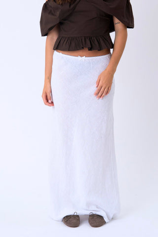 Capri Skirt in White · effortless scandi skirt for women from ITS MAY