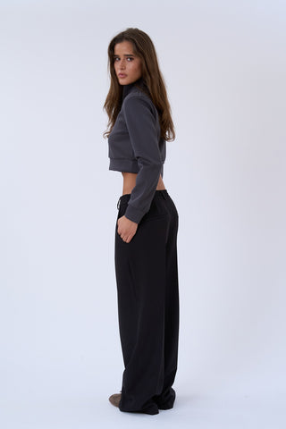 Zenia Half Zip in Anthracite · effortless scandi jacket for women from ITS MAY